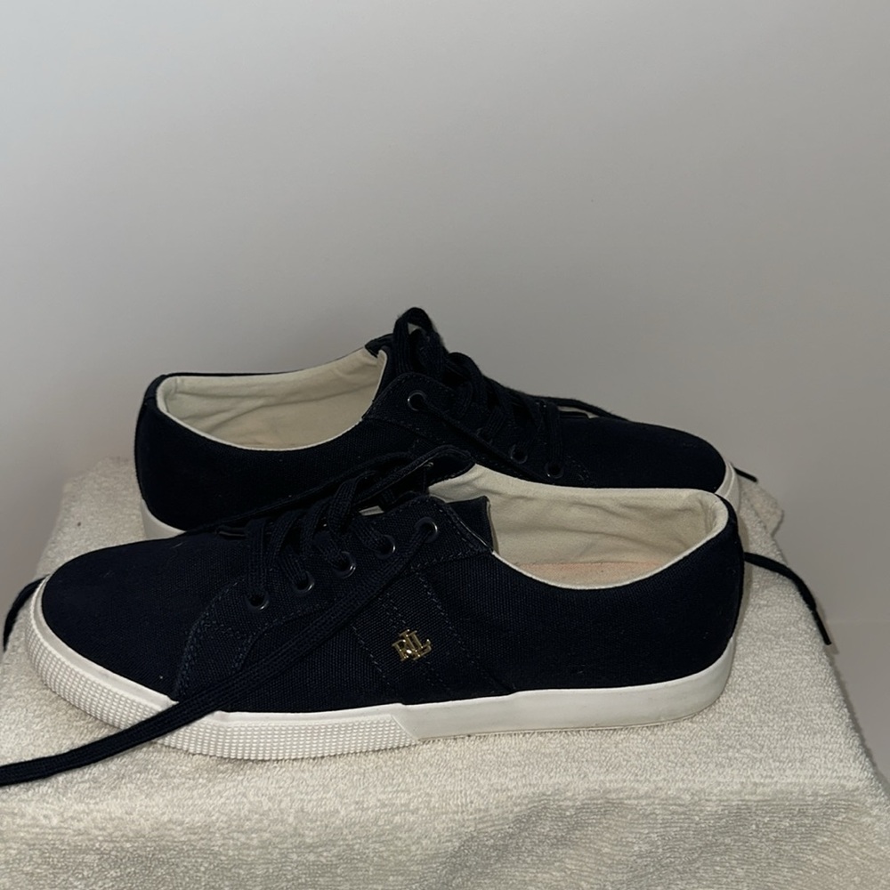 Classic Navy Blue LAUREN RALPH LAUREN Sneakers Size 10B - Picture 5 of 16